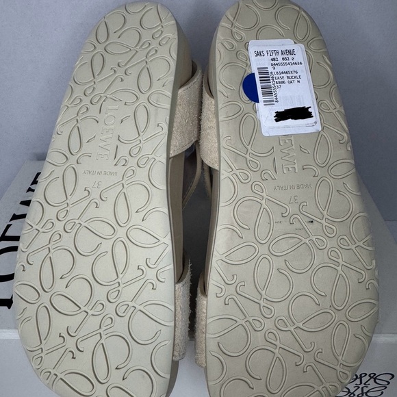 Loewe Women's Cream Sandals Brand New Size 37. - Picture 10 of 12
